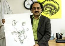 Professor uses art to educate